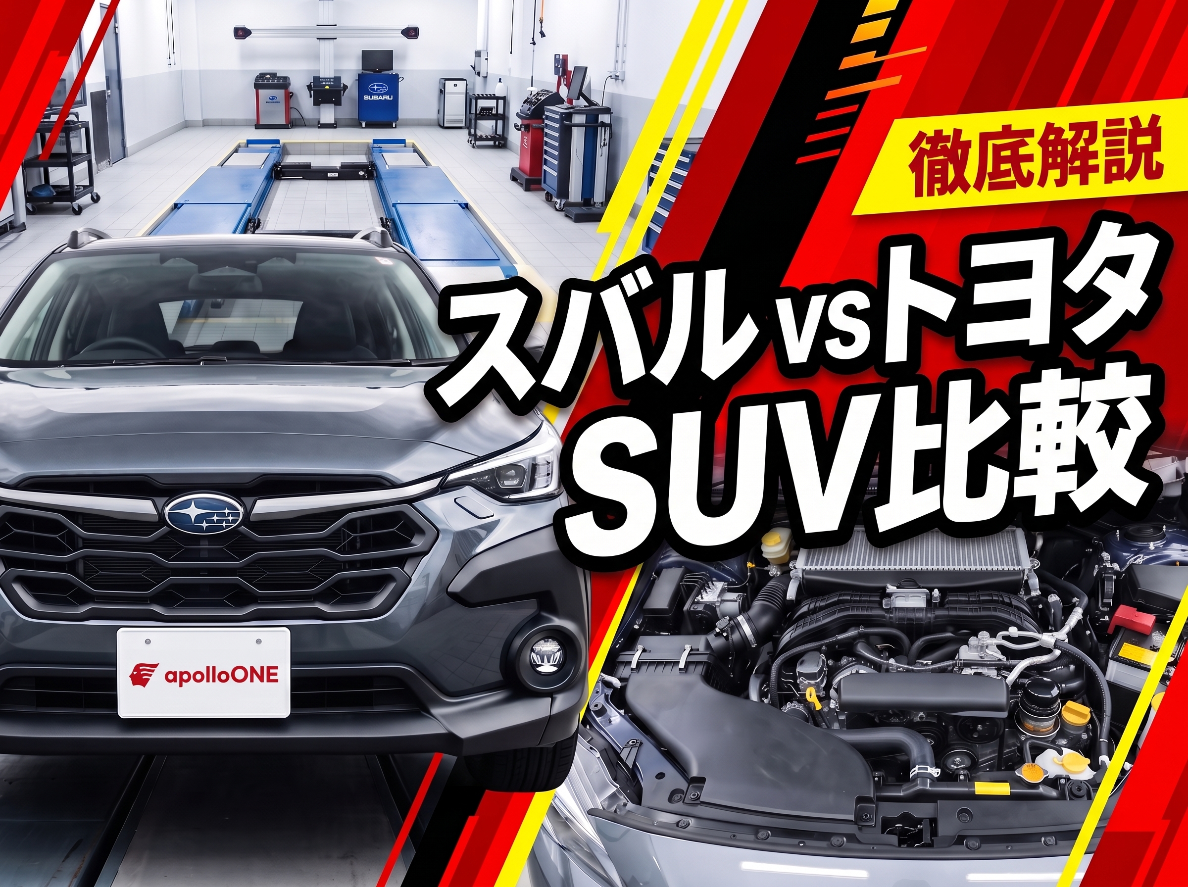 スバル vs トヨタ 同クラスSUV比較