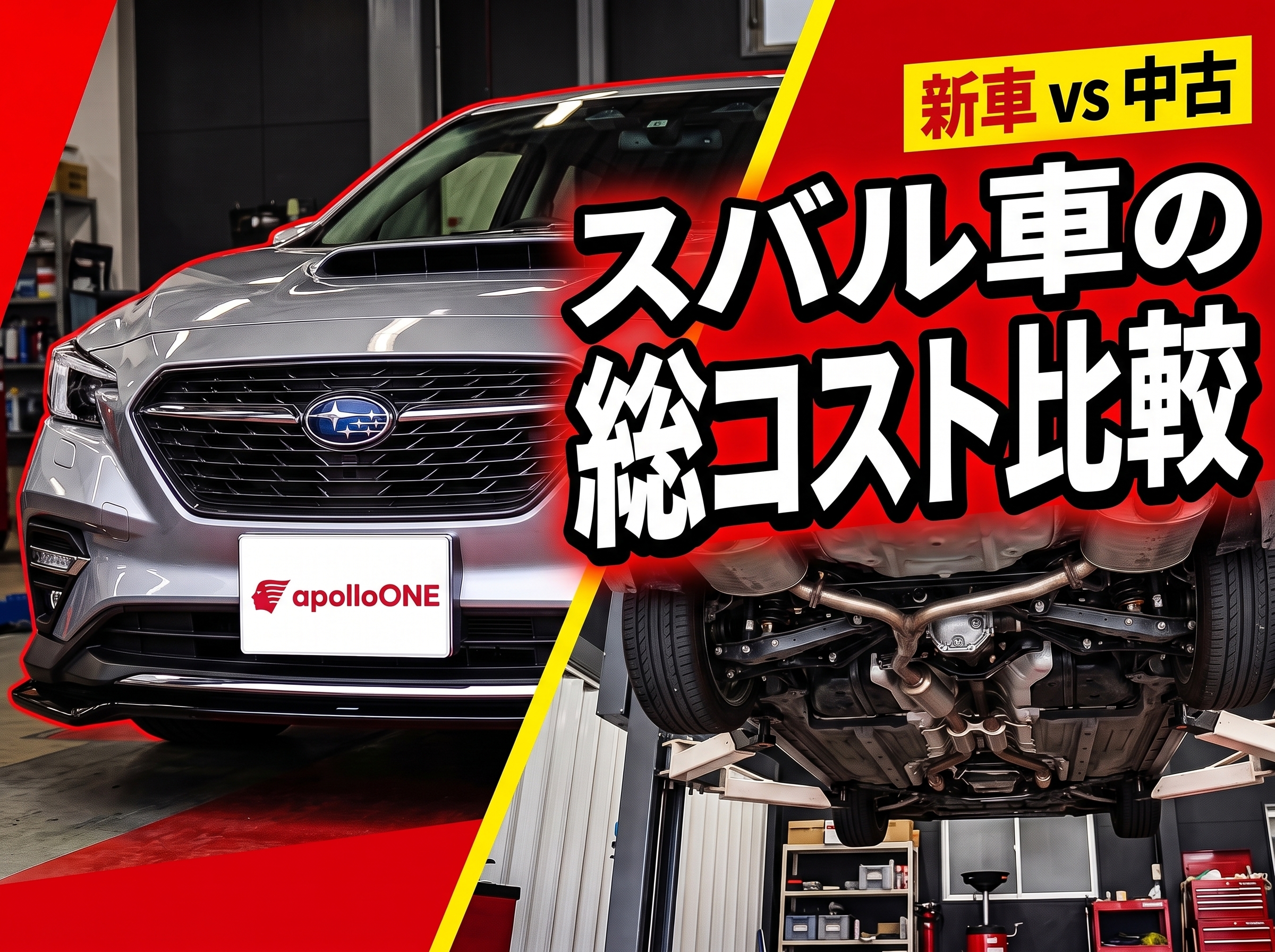 新車 vs 中古 スバル車の総コスト比較