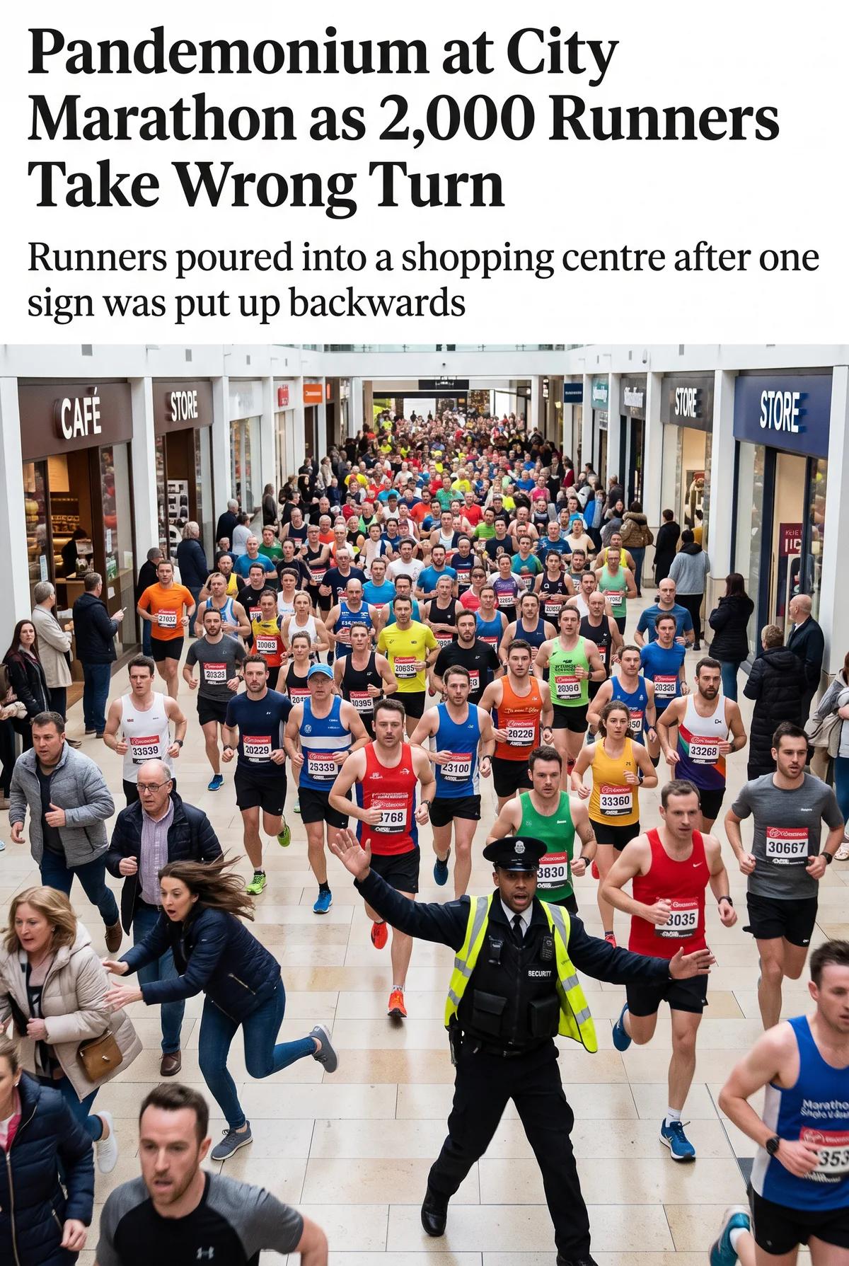 Pandemonium at City Marathon as 2,000 Runners Take Wrong Turn