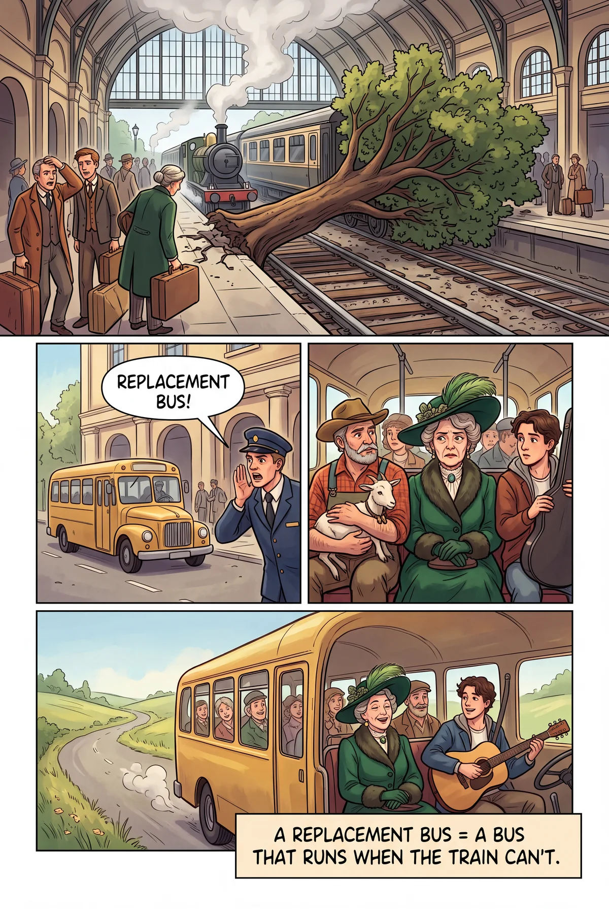 a replacement bus