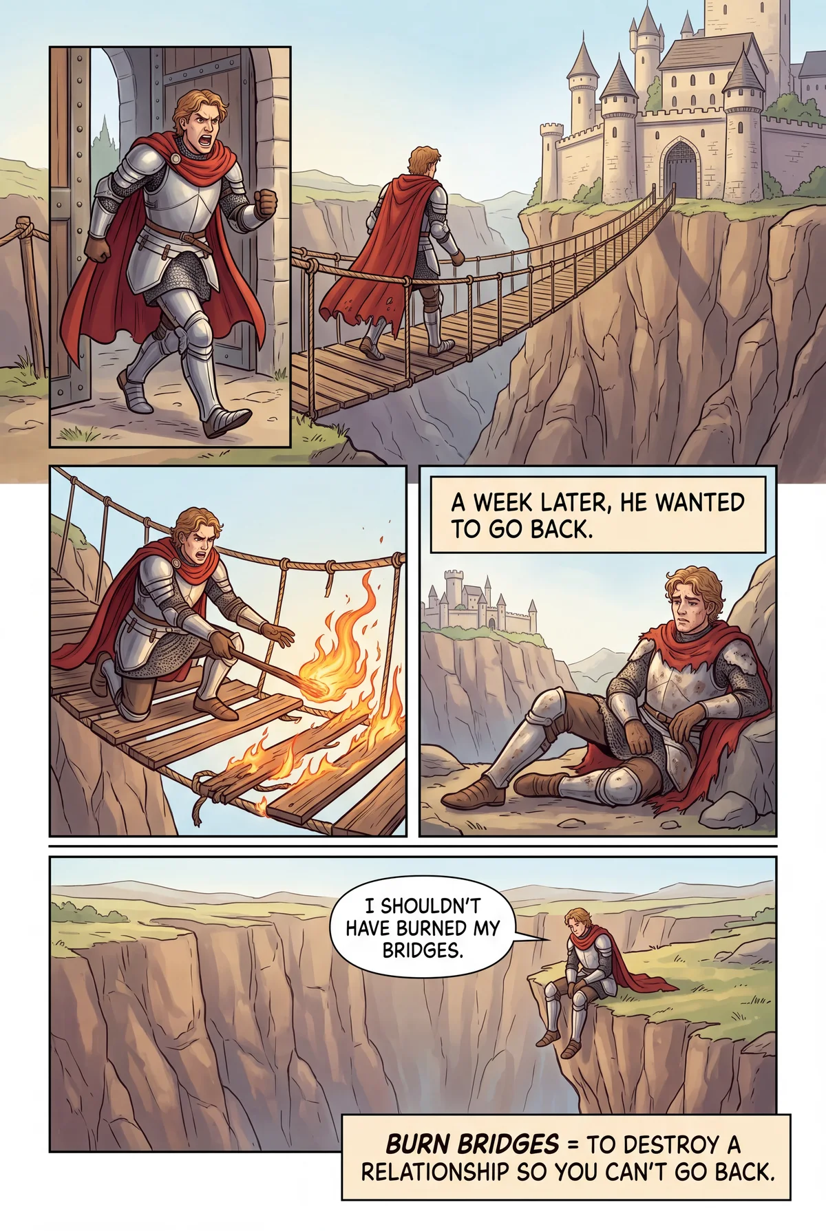 burn bridges