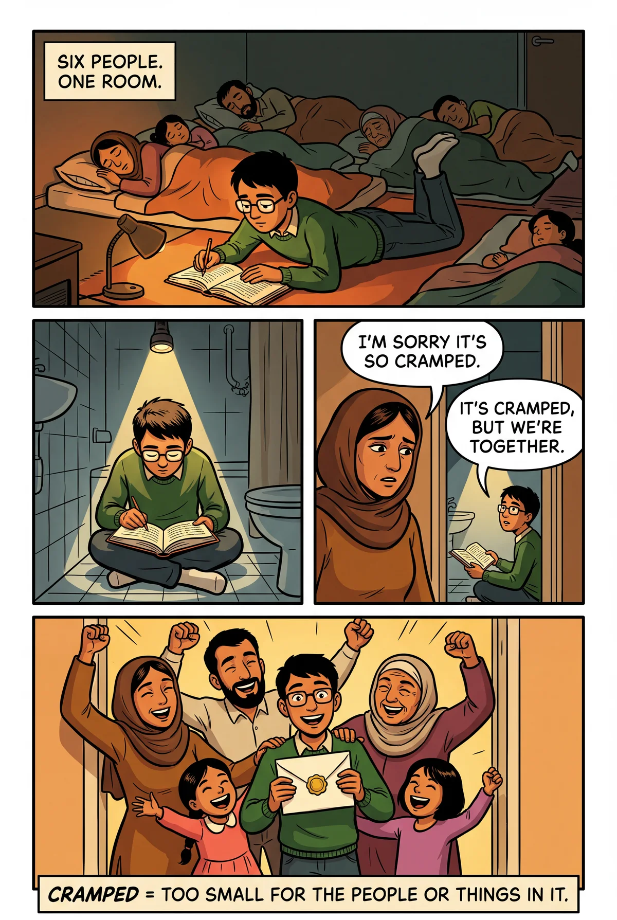 cramped