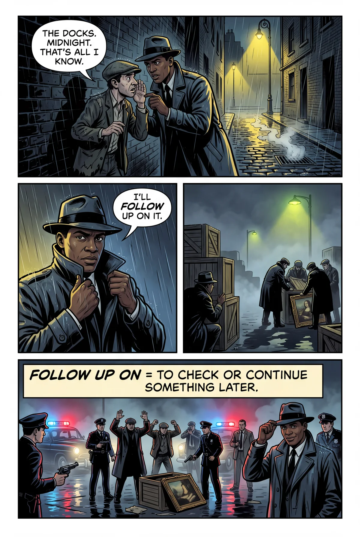 follow up on