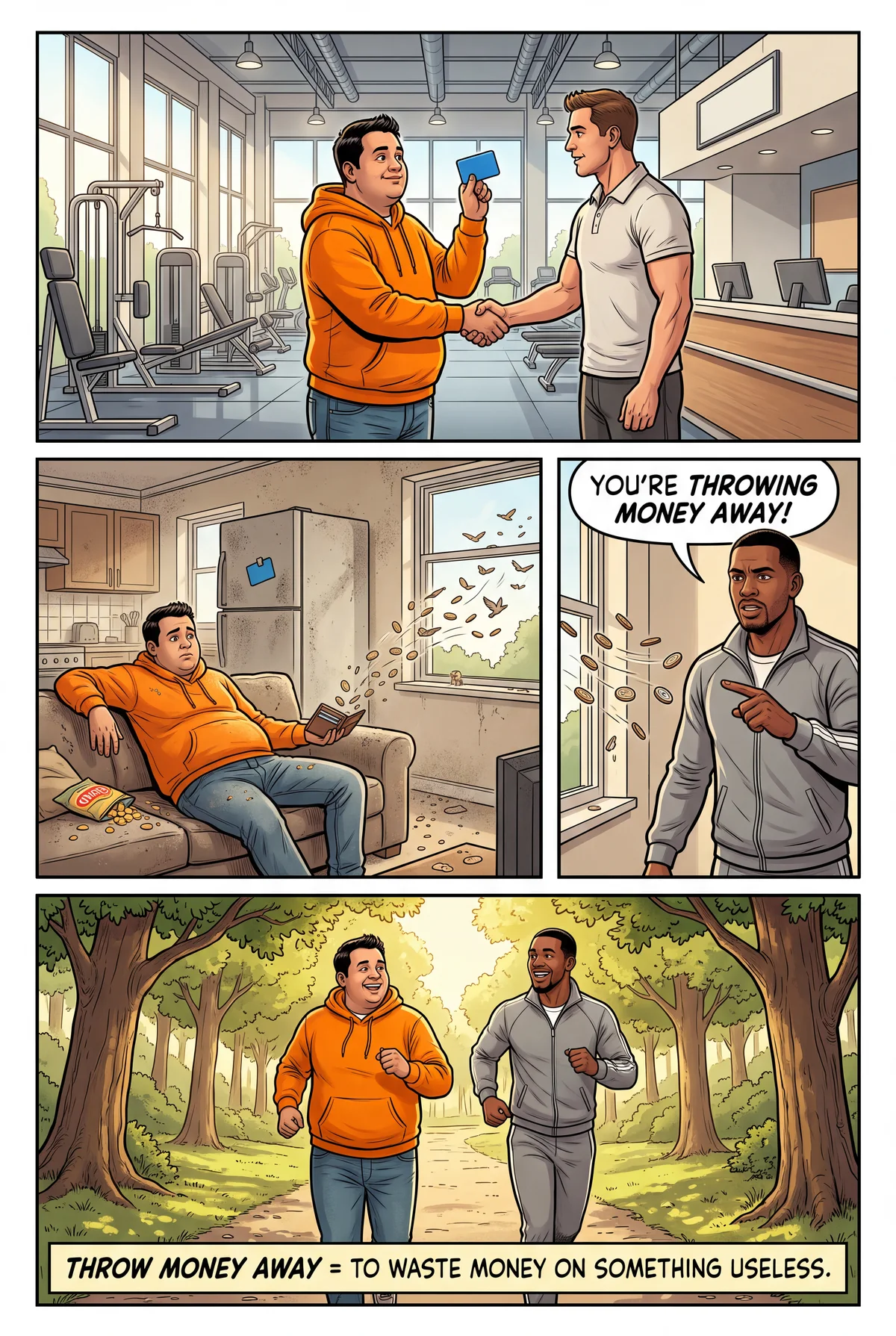 throw money away