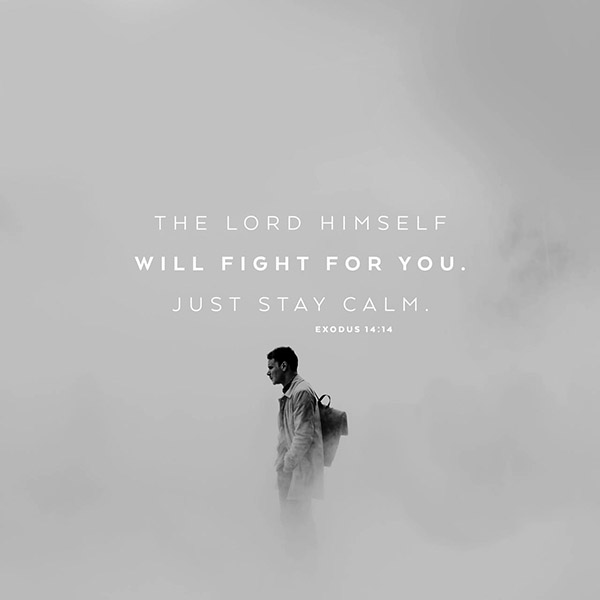 Scripture artwork for Exodus 14:14