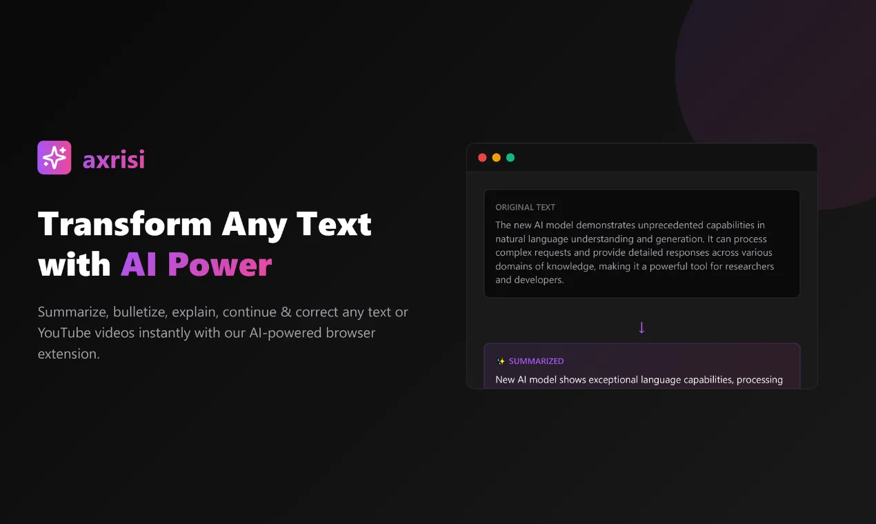 Axrisi - AI Browser Extension screenshot 2