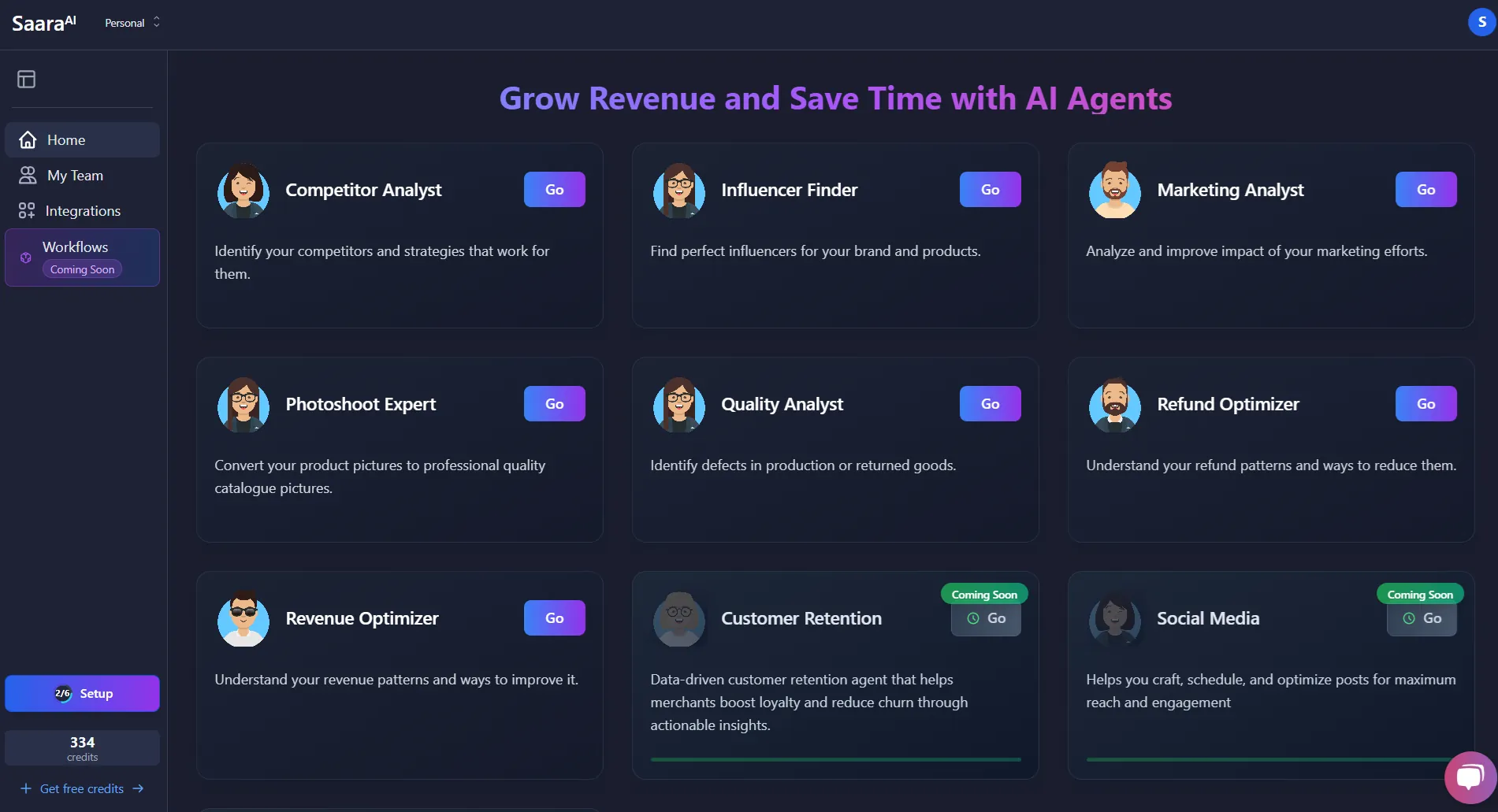 Saara AI Agents