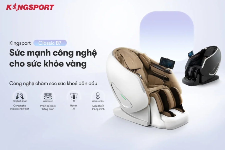 công nghệ lọc không khí pm 03 ghế massage kingsport b7