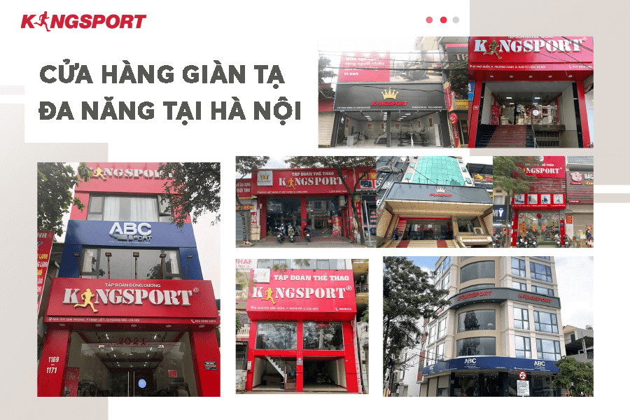 8 Cửa hàng giàn tạ đa năng tại Hà Nội của Kingsport