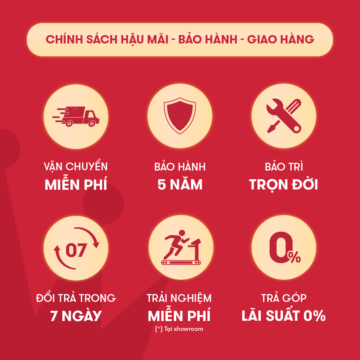 Chính sách bảo hành, giao hàng, trả góp 0% Kingsport