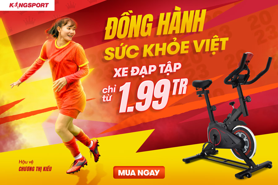 Xe đạp tập nhỏ được thiết kế nhỏ gọn, phù hợp với nhiều không gian