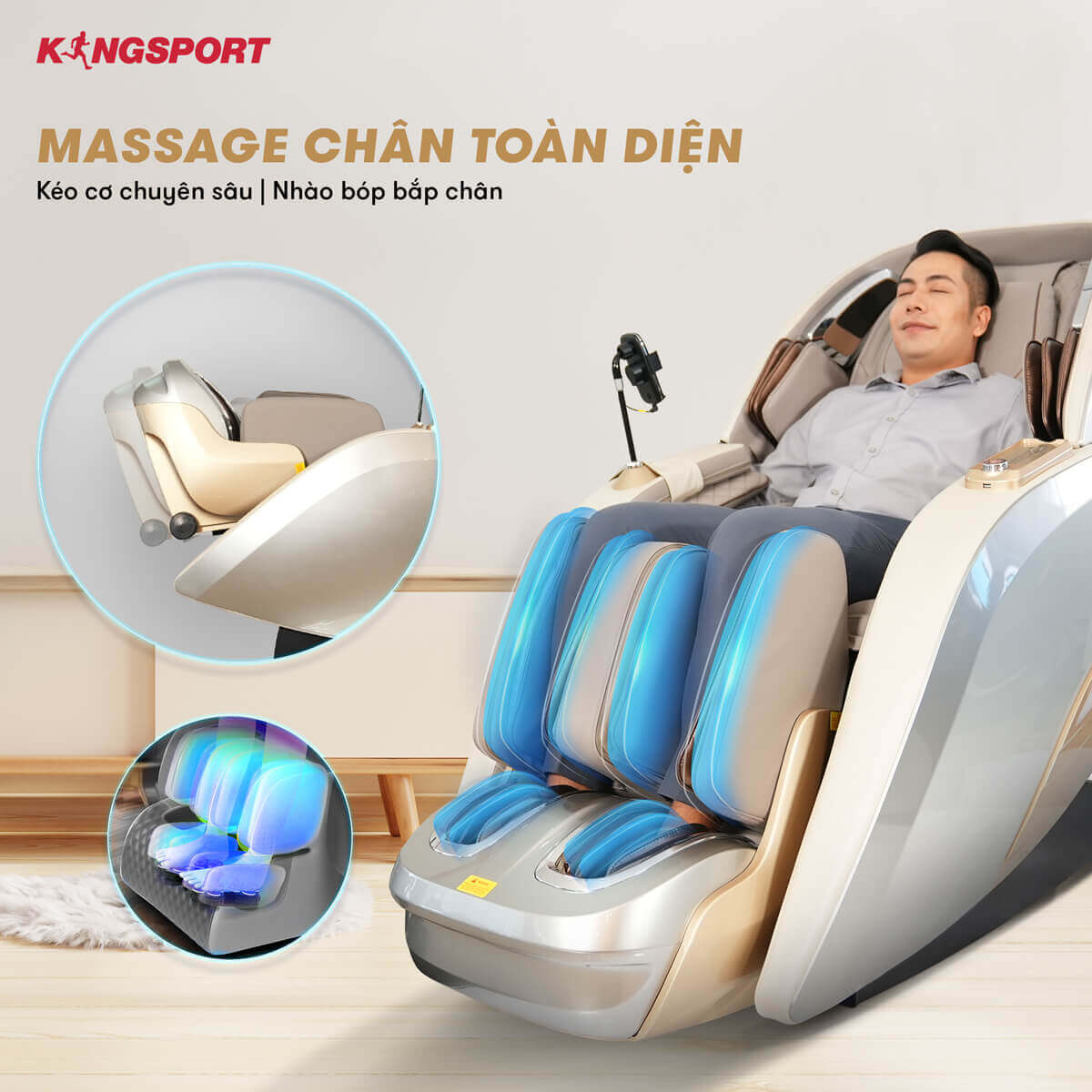 cách kết nối bluetooth với ghế massage