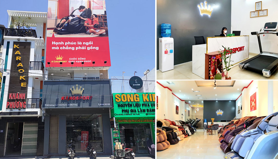 Cửa hàng ở 546 Đường 2/4 bán ghế massage tại Nha Trang