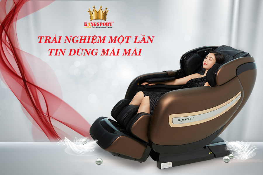 Thư giãn cùng Hoa hậu Đỗ Mỹ Linh trên ghế massage của Kingsport