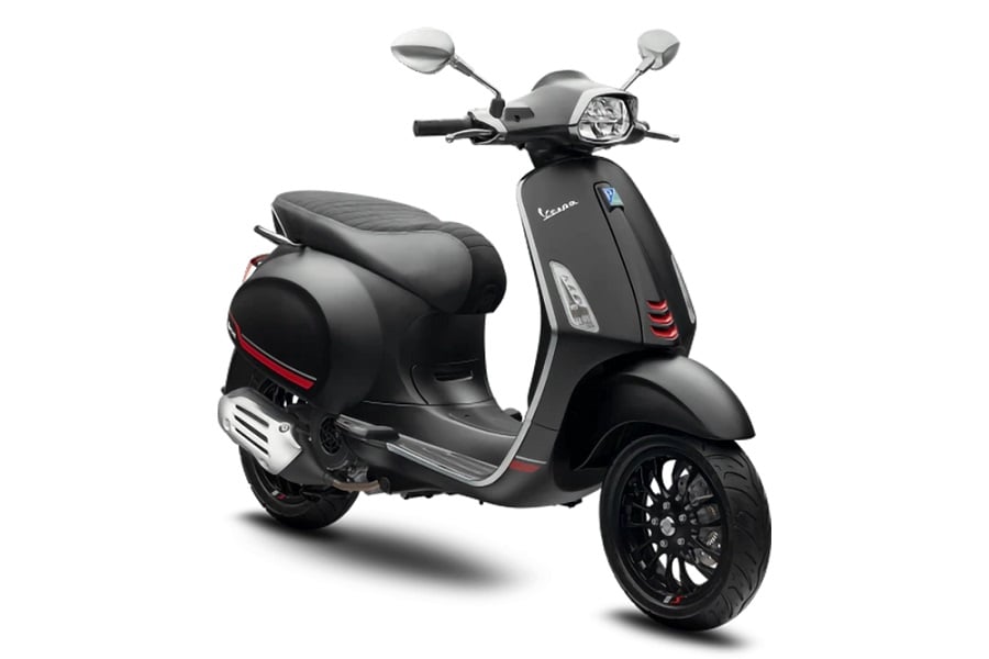 Vespa sprint 2022 đen nhám có thiết kế trẻ trung