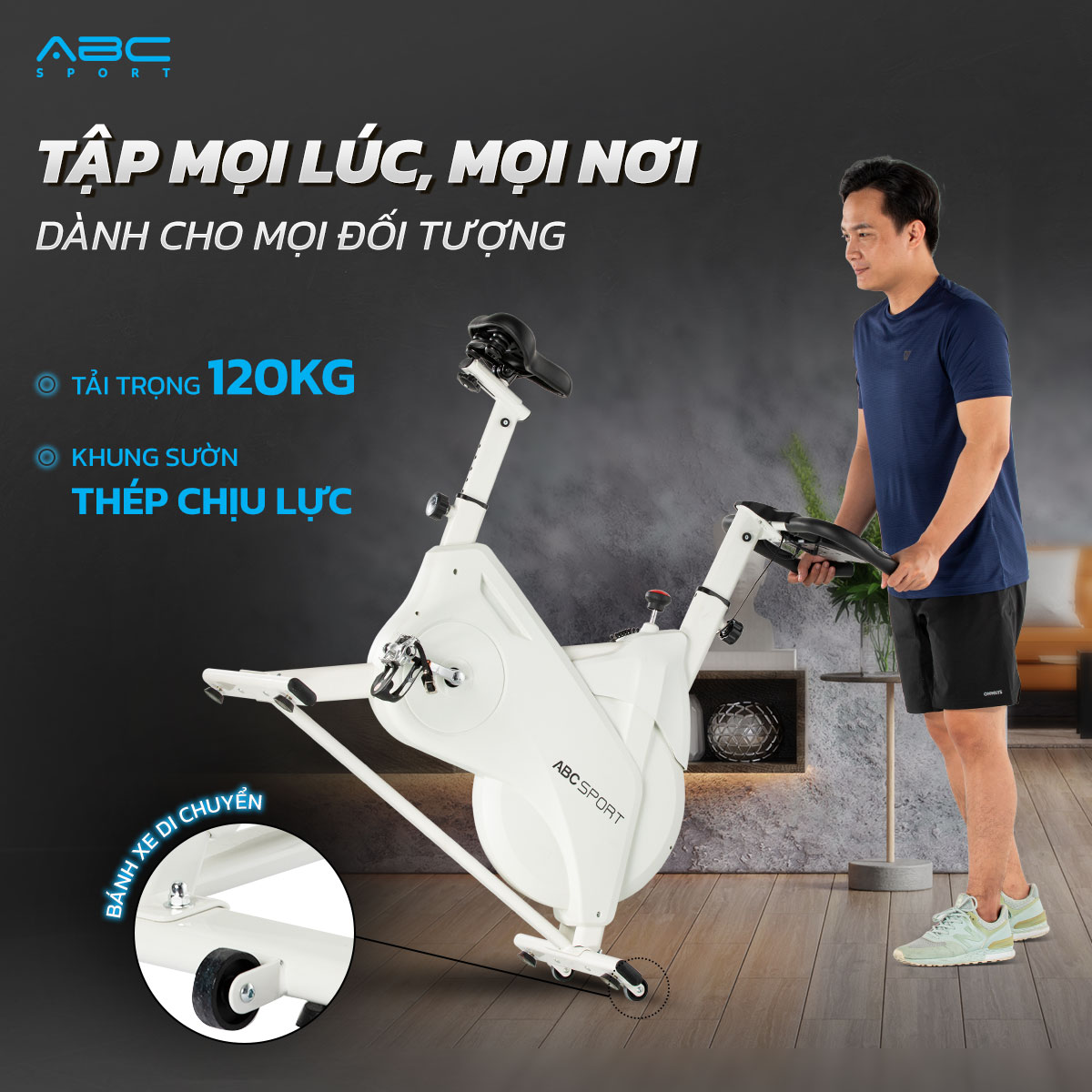 Xe đạp tập tại nhà tải trọng cao