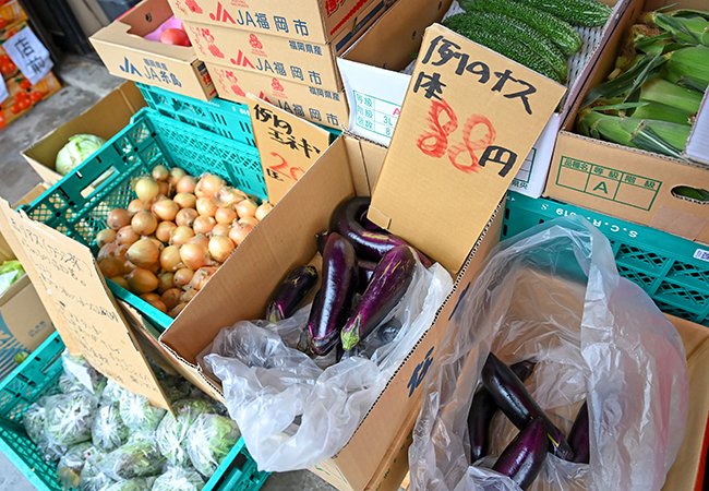 まるぞえ商店」の野菜の詰め放題に挑戦！ | 西日本新聞めくると