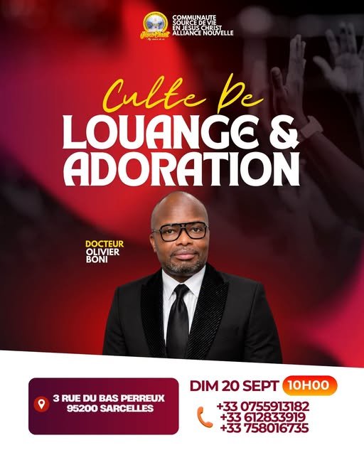 CULTE DE LOUANGE & ADORATION