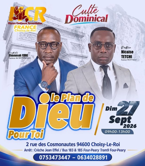 Culte Dominical: Le plan de DIEU
