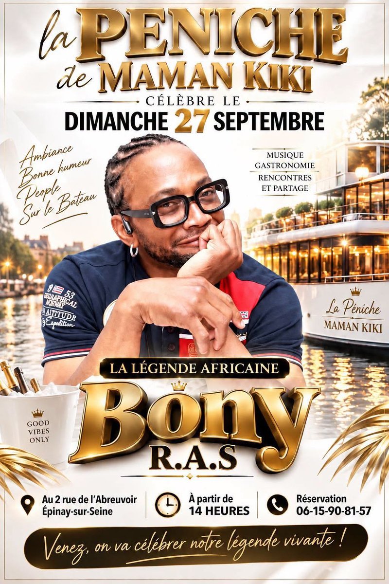 Bony Ras à la peniche chez Maman Kiki