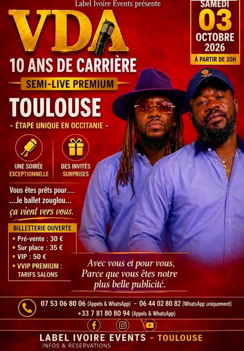 VDA 10 ans de carrière
