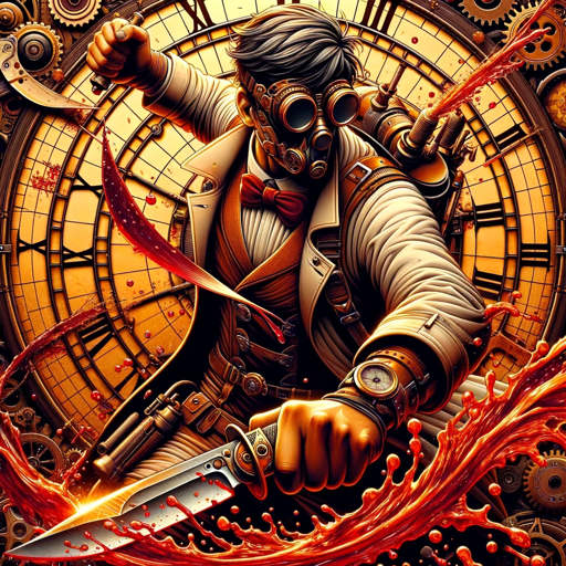 Steampunk Murders, a text adventure game logo