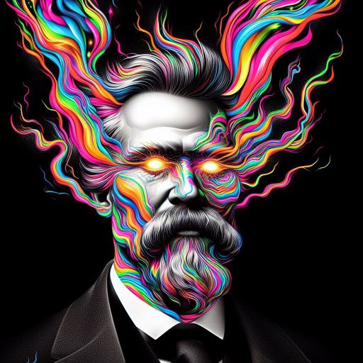 Impatient Nietzsche with Jung's Ghost logo