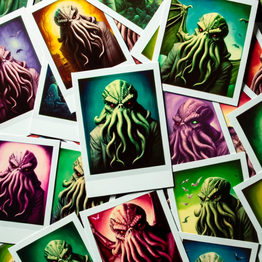 Polaroids of Cthulhu, a text adventure game logo