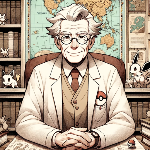 Professor Oak (Pokemon) logo