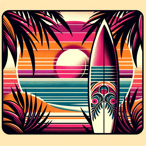 Vintage Surf Art Creator logo