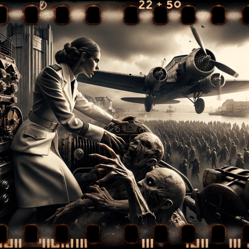 Dieselpunk Zombies, a text adventure game logo