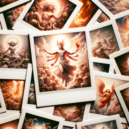 Polaroids of a Pantheon, a text adventure game logo