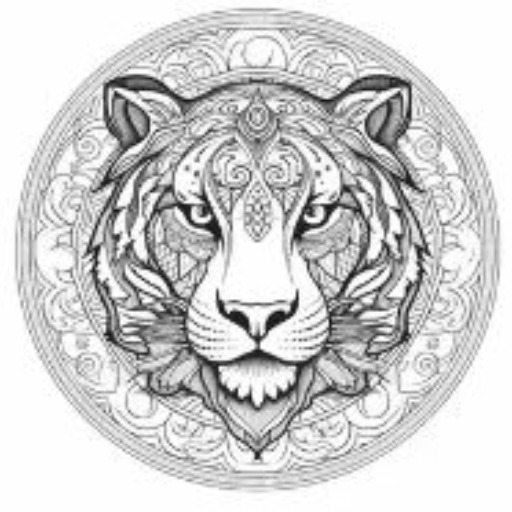 Animal Mandala Coloring Book Generator logo