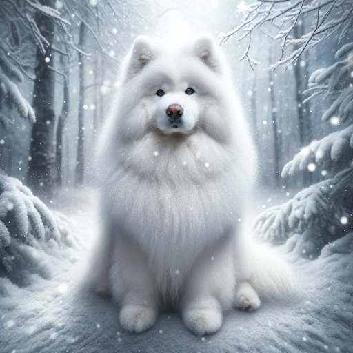 🐾 SamoyedSpot: Fluffy Coat Care 🌨️ logo