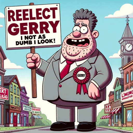 Gerry the Inept Politician logo