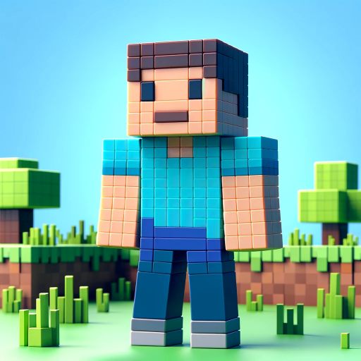 ⛏MineKraft Steve AI🛠 logo