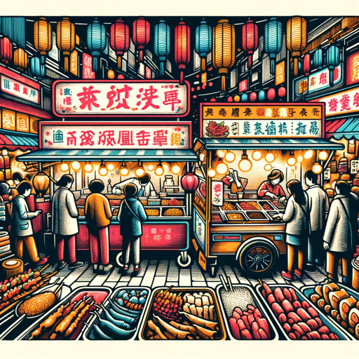 Taiwan night market food,  food reviews in English logo