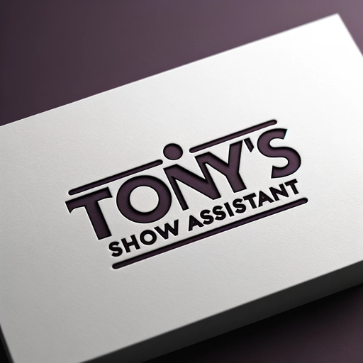 Tony's AI-Focused Show Assistant logo