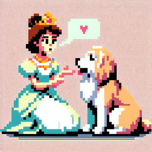 8-Bit Princesses, a text adventure game logo