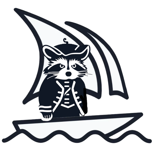 Midjourney Prompt Raccoon logo