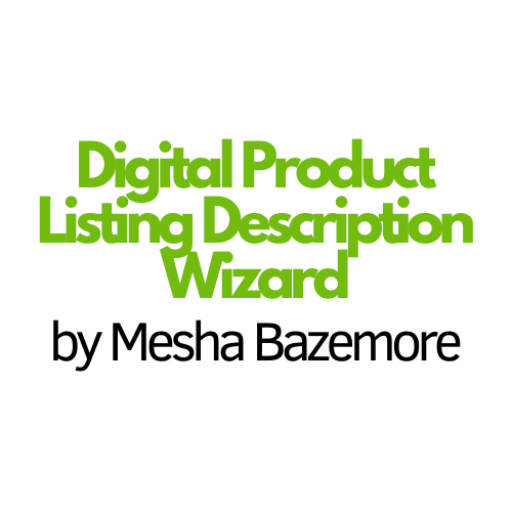 ⭐️ Digital Product Listing Description Wizard ⭐️