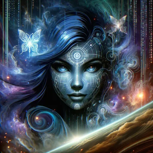 Vectoria, Weaver of Words logo