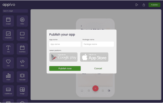 With the Appivo low code platform you cannot only build apps, you can also run them