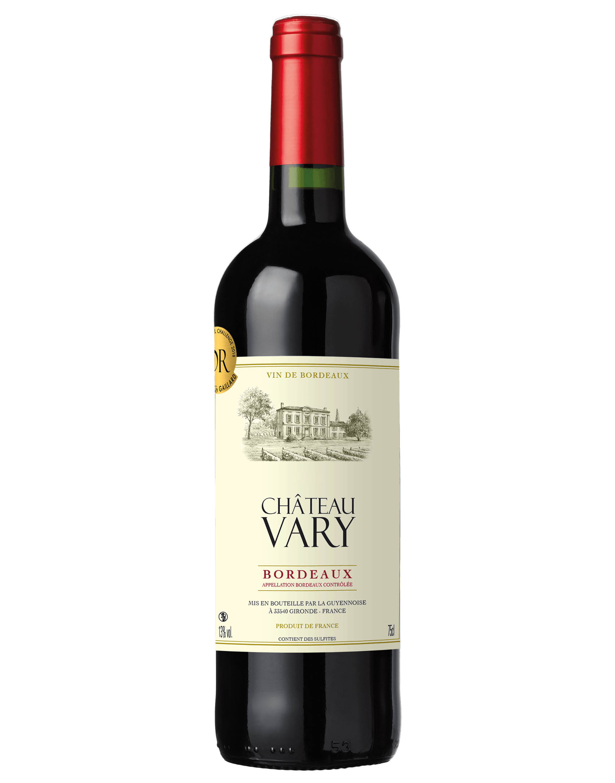 Bordeaux AOC Château Vary 2017 0,75 L, vino rosso