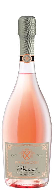 Vino Spumante Brut Rosé da uve Mammolo Baciami