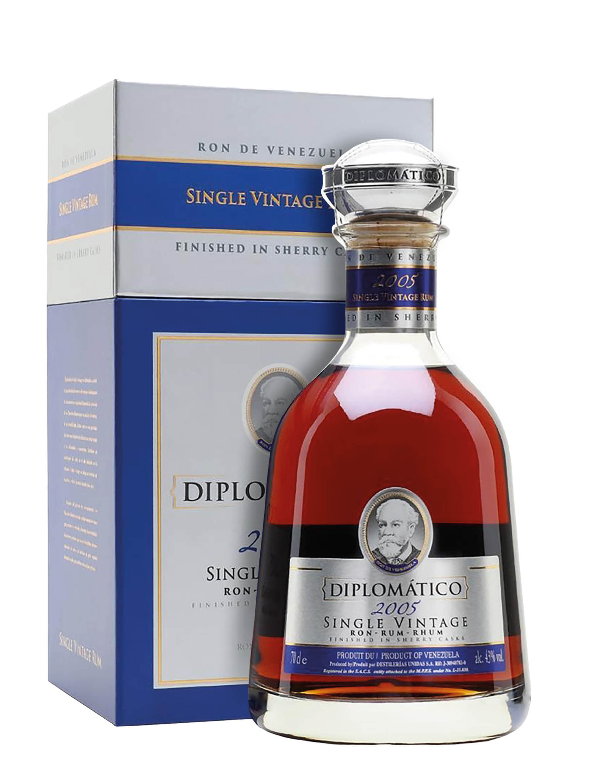 Ron de Venezuela DOC Single Vintage Rum Diplomatico 2005 0,7 ℓ