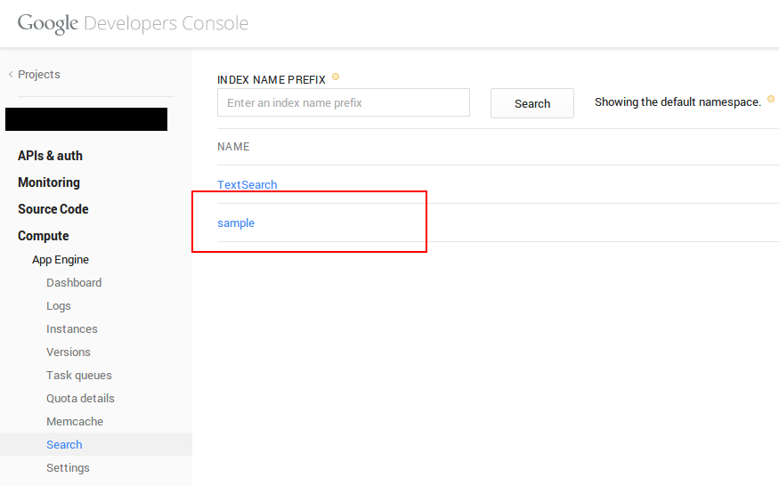 Google Developers Console