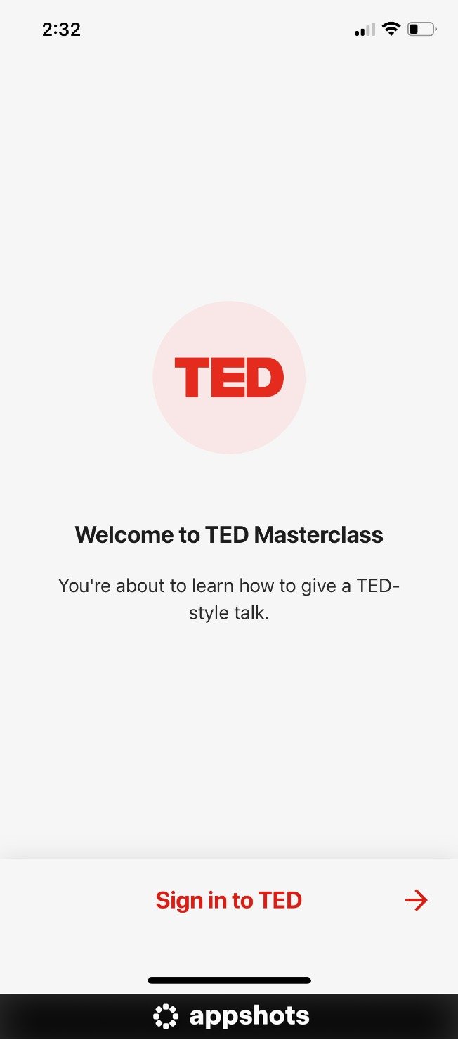 TED Masterclass - app screenshot 2