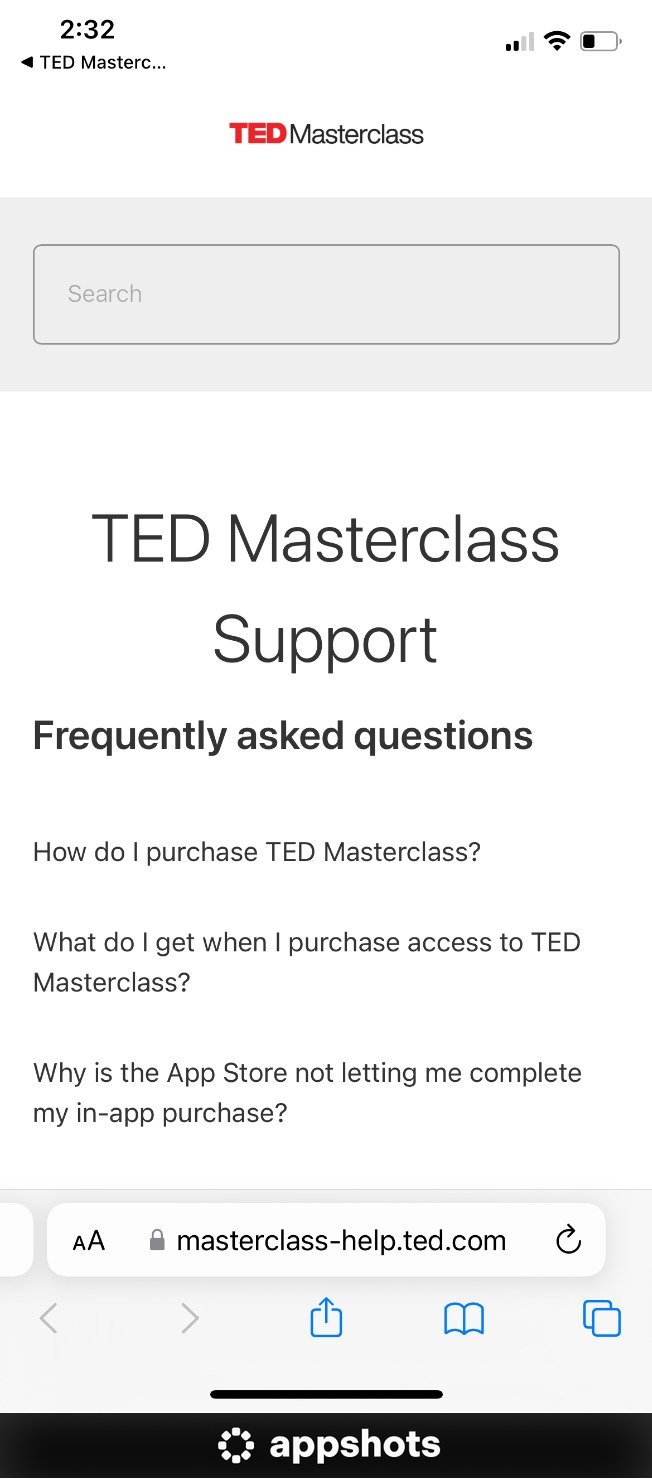 TED Masterclass - app screenshot 4