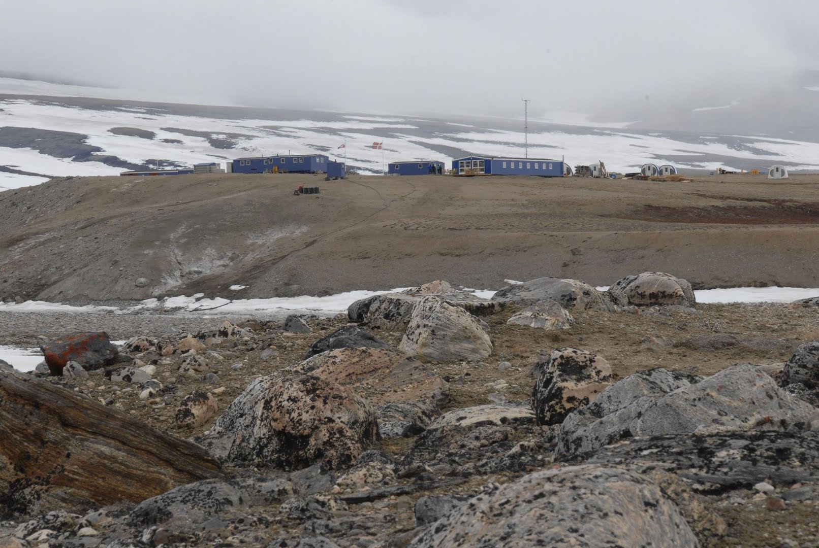 Het meetstation 'Zackenberg'. 